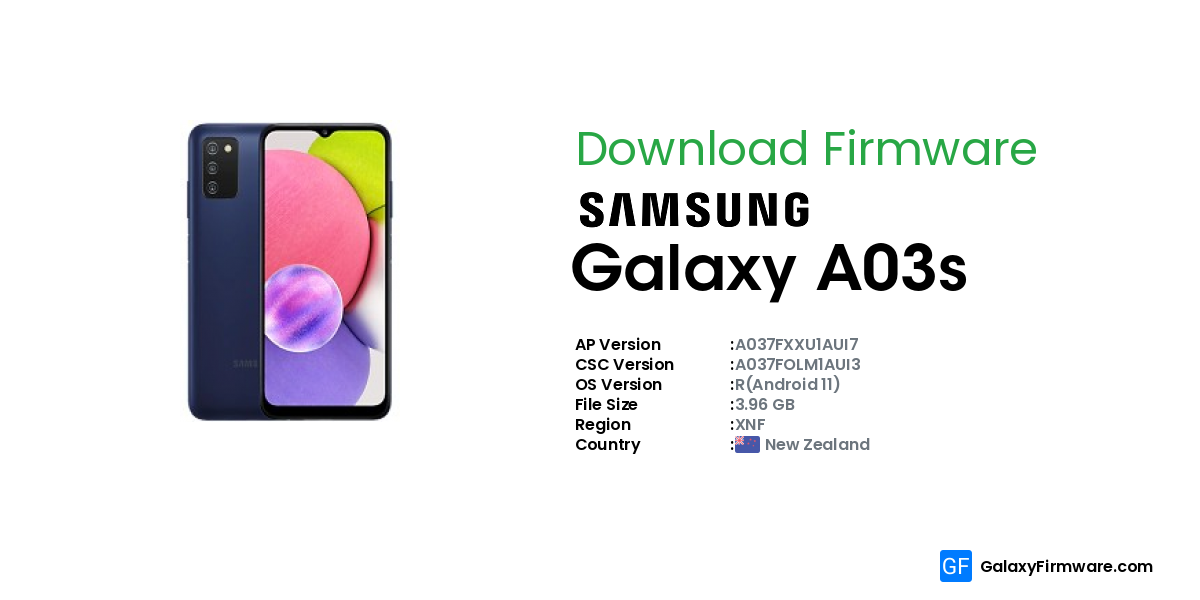 firmware samsung a03s android 11