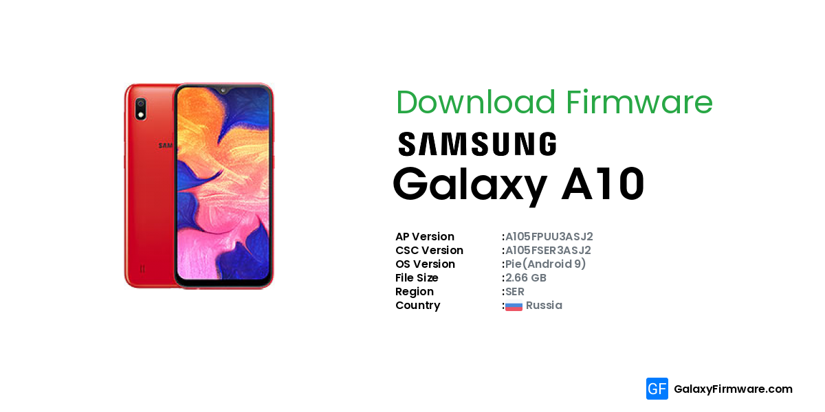 samsung galaxy a10 sm a105f firmware download