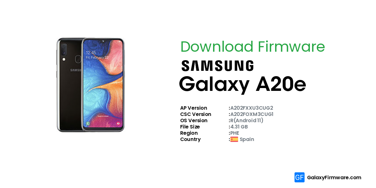 samsung galaxy a20e firmware download