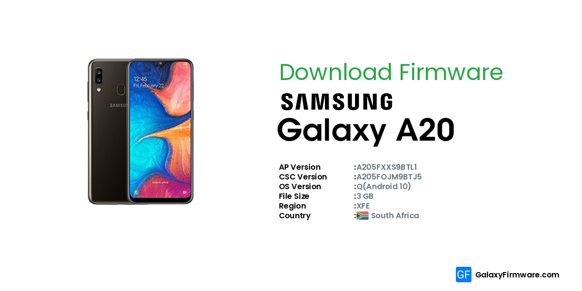 firmware samsung a205f android 11