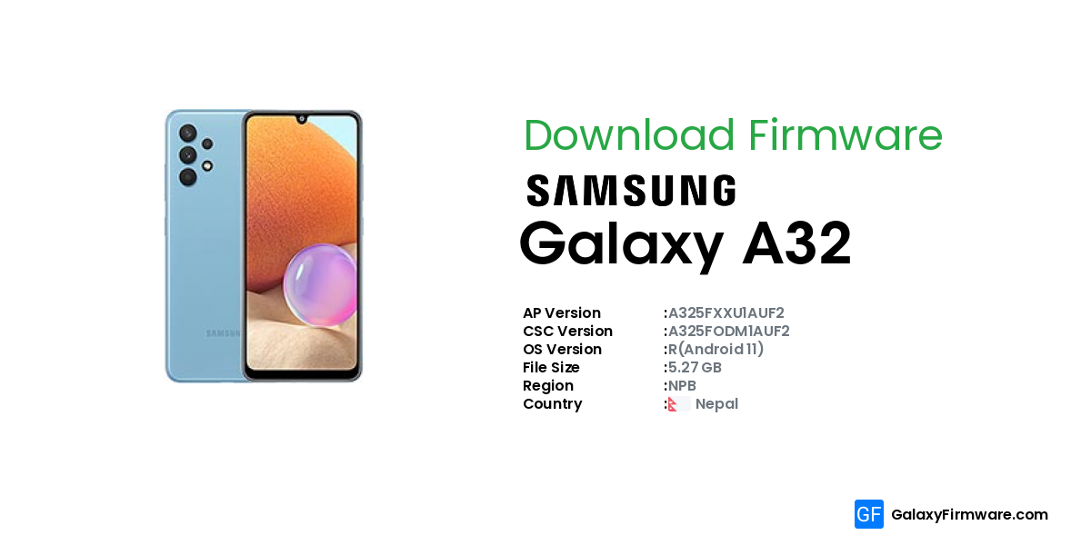 samsung a325f firmware android 11