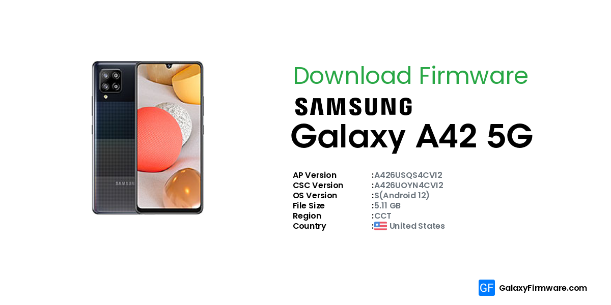 Galaxy Firmware - Samsung Galaxy A42 5G SM-A426U (CCT) | A426USQS4CVI2