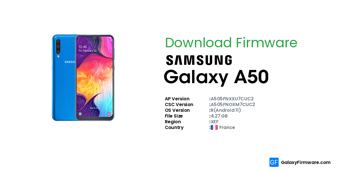 firmware samsung a50 android 11