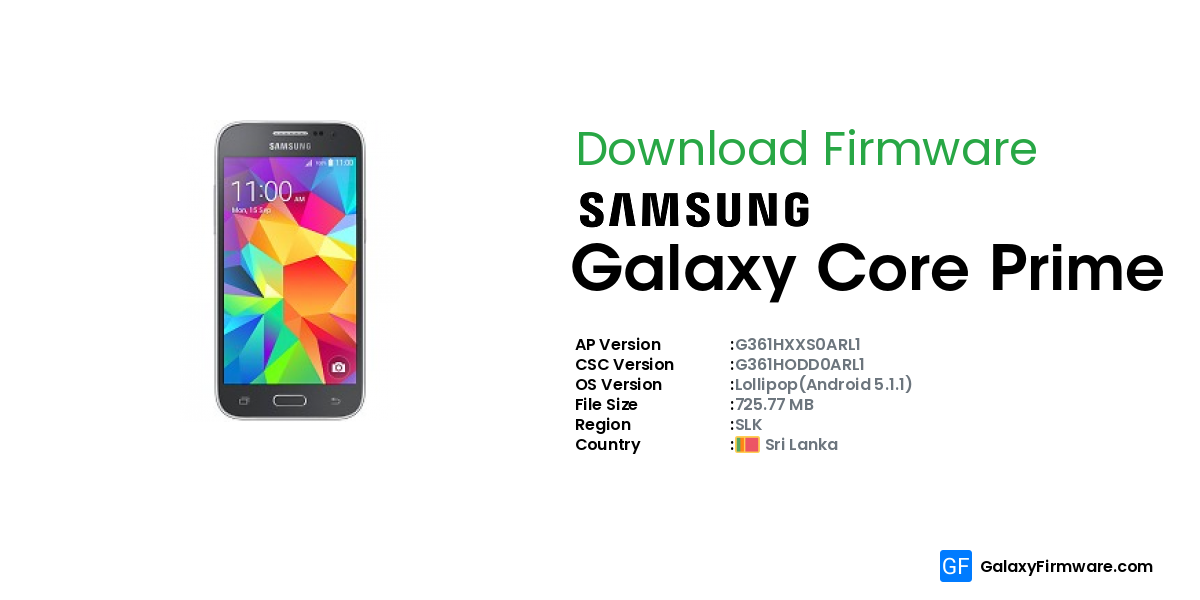 galaxy core prime firmware