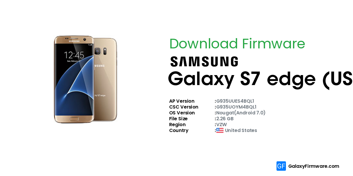 Galaxy Firmware - Samsung Galaxy S7 edge (USA) SM-G935U (VZW