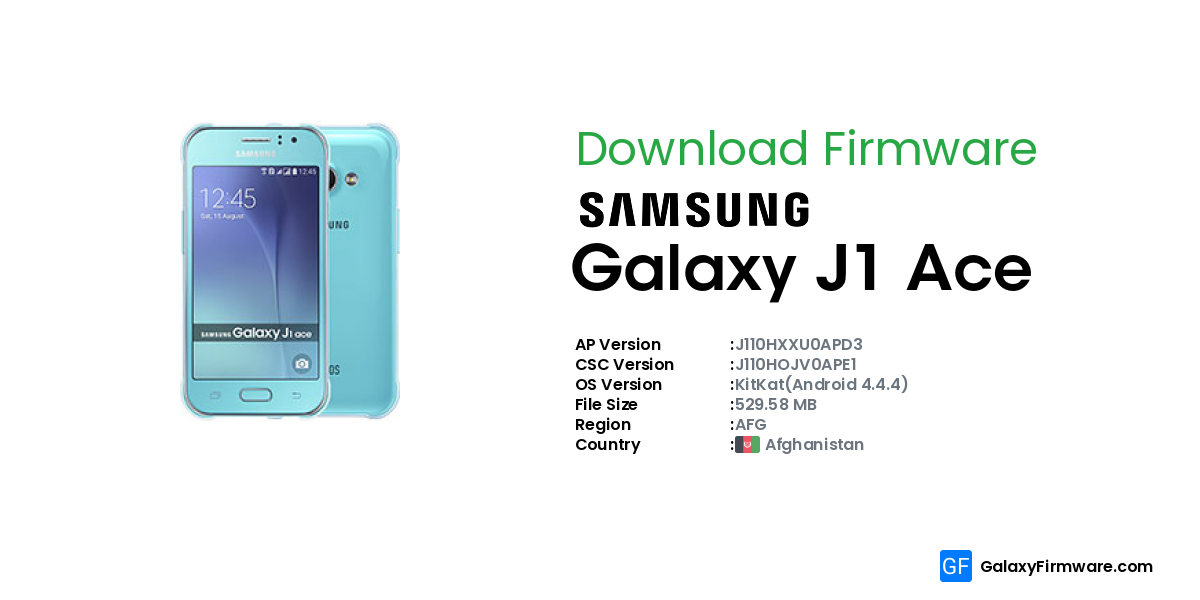 samsung galaxy j1 ace sm j110h firmware download