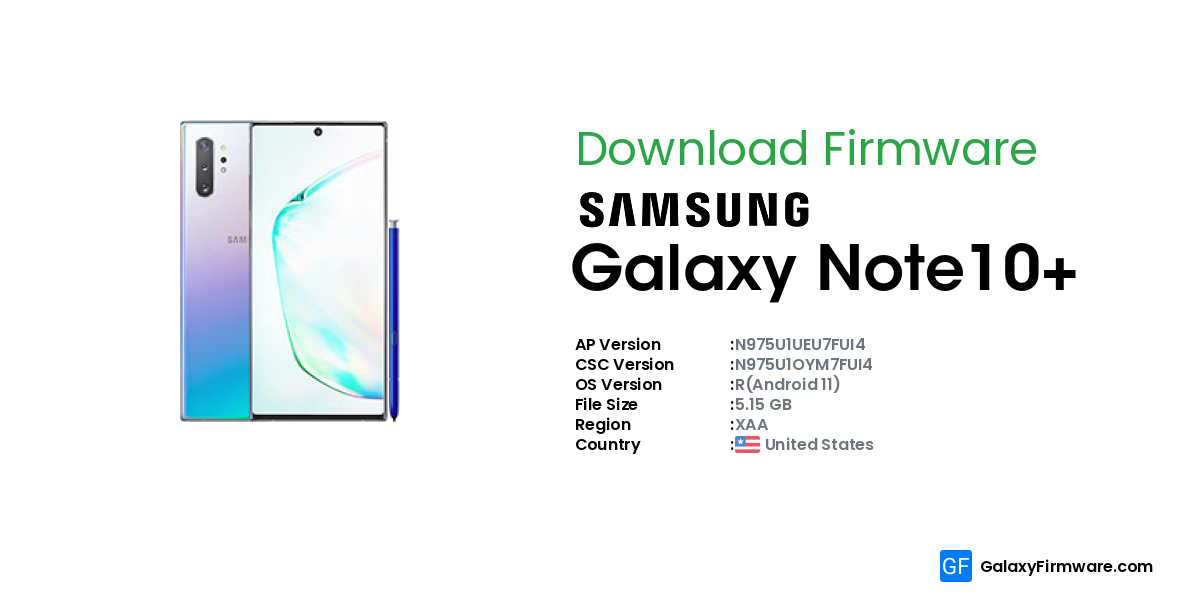 samsung galaxy note 10 plus firmware download