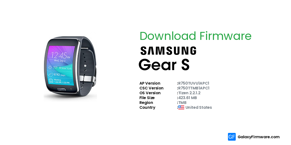 Samsung gear best sale s firmware