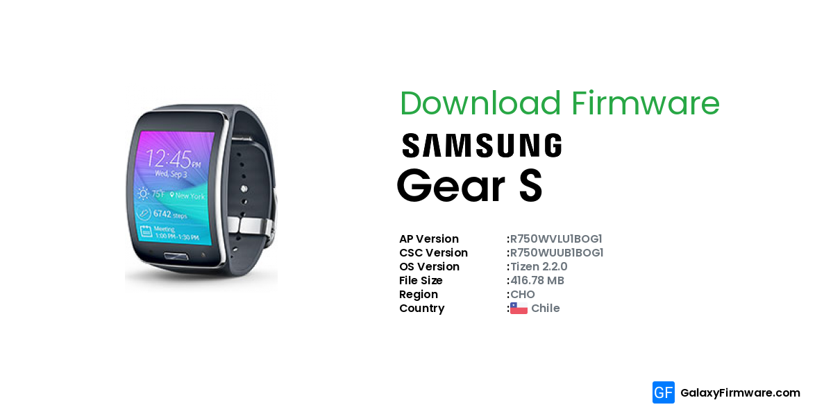 Samsung gear deals s firmware