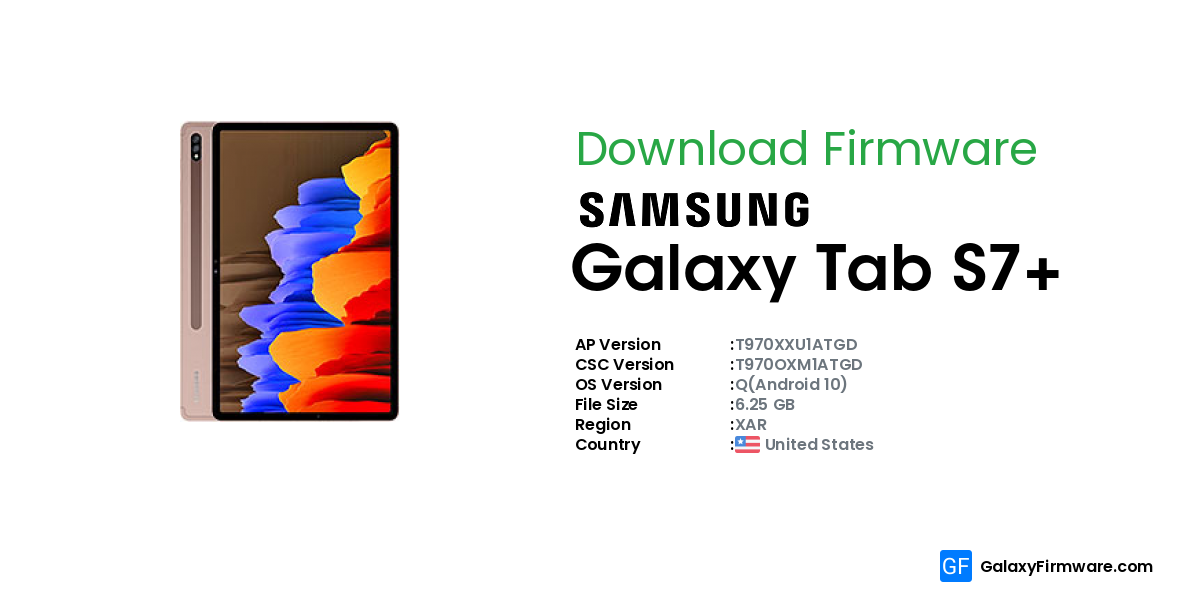 galaxy tab s7 plus firmware