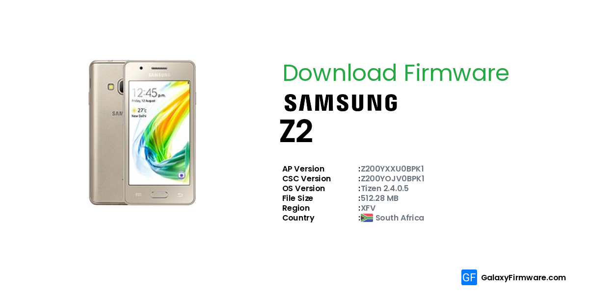 samsung z2 firmware