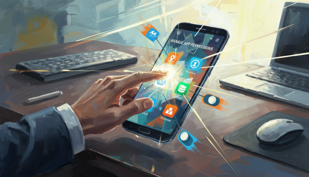 manage app permissions Samsung