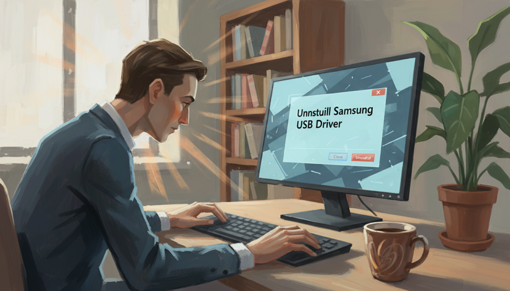 uninstall Samsung USB Driver